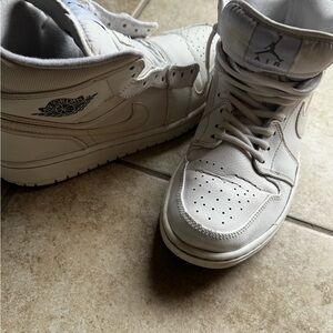 Nike White High-Top Sneakers - Men's Air Jordan Style